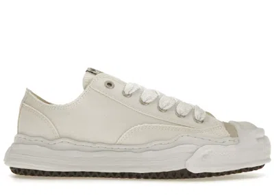 Pre-owned Miharayasuhiro Men's Maison Mihara Yasuhiro Hank Og Sole Canvas Low Sneakers In White