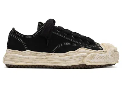 Pre-owned Miharayasuhiro Men's Maison Mihara Yasuhiro Hank Og Sole Suede Low Sneakers In Black/white