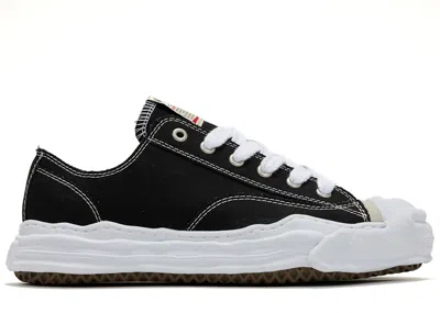 Pre-owned Miharayasuhiro Men's Maison Mihara Yasuhiro Hank Og Sole Suede Low Sneakers In Black/white In Multi