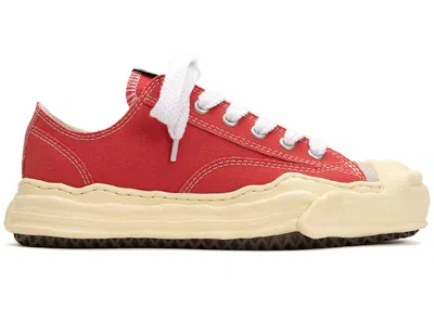 Pre-owned Miharayasuhiro Men's Maison Mihara Yasuhiro Hank Vintage Sole Canvas Low Sneakers In Orange