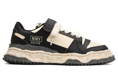 Pre-owned Miharayasuhiro Men's Maison Mihara Yasuhiro Keith Og Sole Vl Leather Low Sneakers In Black/white In Multi
