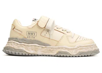 Pre-owned Miharayasuhiro Men's Maison Mihara Yasuhiro Keith Og Sole Vl Leather Low Sneakers In White