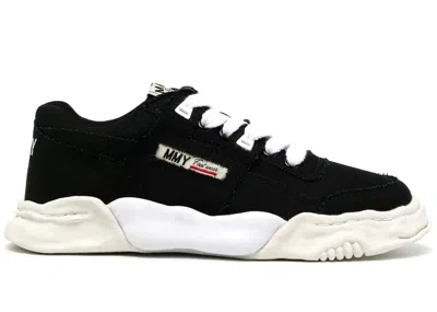 Pre-owned Miharayasuhiro Men's Maison Mihara Yasuhiro Parker Og Sole Cow Canvas Low Sneakers In Black