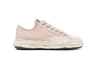 Pre-owned Miharayasuhiro Men's Maison Mihara Yasuhiro Peterson 23 Og Dyed Sole Canvas Low Sneakers In Beige/white