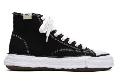 Pre-owned Miharayasuhiro Men's Maison Mihara Yasuhiro Peterson 23 Og Sole Canvas High Sneakers In Black/white In Multi