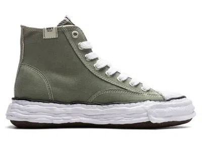 Pre-owned Miharayasuhiro Men's Maison Mihara Yasuhiro Peterson 23 Og Sole Canvas High Sneakers In Green