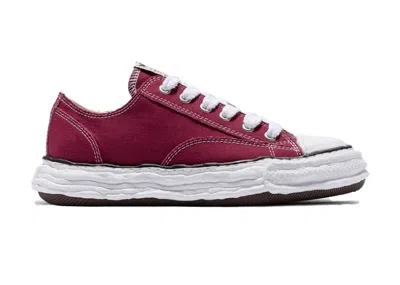 Pre-owned Miharayasuhiro Men's Maison Mihara Yasuhiro Peterson 23 Og Sole Canvas Low Sneakers In Bordeaux
