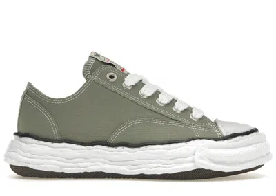 Pre-owned Miharayasuhiro Men's Maison Mihara Yasuhiro Peterson 23 Og Sole Canvas Low Sneakers In Green