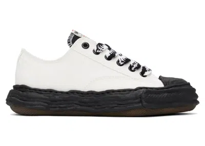 Pre-owned Miharayasuhiro Men's Maison Mihara Yasuhiro Peterson 23 Og Sole Canvas Low Sneakers In White/black