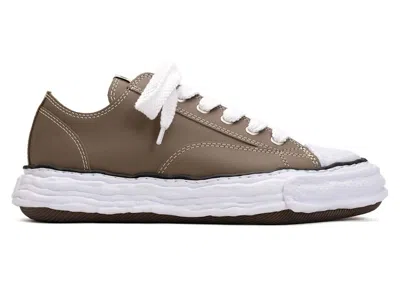 Pre-owned Miharayasuhiro Men's Maison Mihara Yasuhiro Peterson 23 Og Sole Leather Low Sneakers In Brown
