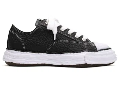 Pre-owned Miharayasuhiro Men's Maison Mihara Yasuhiro Peterson 23 Og Sole Monster Leather Low White Sneakers In Black