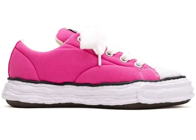 Pre-owned Miharayasuhiro Men's Maison Mihara Yasuhiro Peterson 23 Og Sole Padded Canvas Low Sneakers In Pink