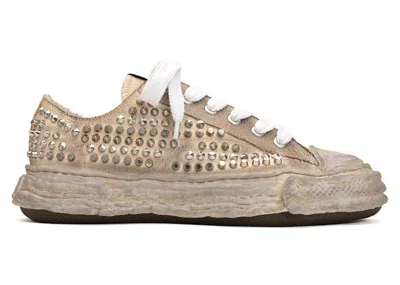 Pre-owned Miharayasuhiro Men's Maison Mihara Yasuhiro Peterson 23 Og Sole Studded Canvas Low Sneakers In White