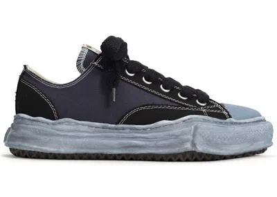 Pre-owned Miharayasuhiro Men's Maison Mihara Yasuhiro Peterson Od Og Sole Low Sneakers In Black/navy Blue