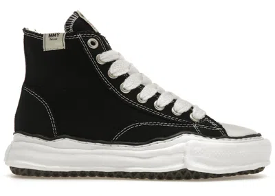 Pre-owned Miharayasuhiro Men's Maison Mihara Yasuhiro Peterson Og Sole Canvas High Sneakers In White/black