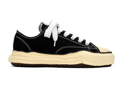 Pre-owned Miharayasuhiro Men's Maison Mihara Yasuhiro Peterson Og Sole Canvas Low Sneakers In Black/off/white