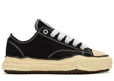 Pre-owned Miharayasuhiro Men's Maison Mihara Yasuhiro Peterson Og Sole Canvas Low Sneakers In Black/off/white In Multi