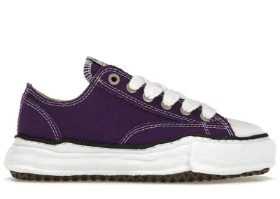 Pre-owned Miharayasuhiro Men's Maison Mihara Yasuhiro Peterson Og Sole Canvas Low Sneakers In Purple/white