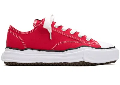 Pre-owned Miharayasuhiro Men's Maison Mihara Yasuhiro Peterson Og Sole Canvas Low Sneakers In Red