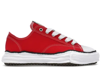 Pre-owned Miharayasuhiro Men's Maison Mihara Yasuhiro Peterson Og Sole Canvas Low Sneakers In Red