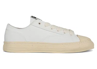 Pre-owned Miharayasuhiro Men's Maison Mihara Yasuhiro Roy Past Sole Canvas Low Sneakers In White