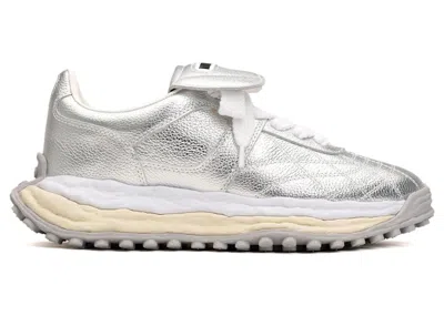 Pre-owned Miharayasuhiro Men's Maison Mihara Yasuhiro Scott Og Sole Leather Low Sneakers In Silver