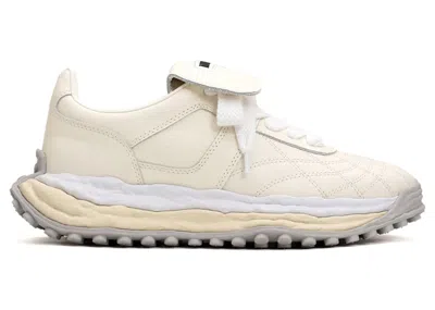 Pre-owned Miharayasuhiro Men's Maison Mihara Yasuhiro Scott Og Sole Leather Low Sneakers In White