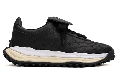 Pre-owned Miharayasuhiro Men's Maison Mihara Yasuhiro Scott Og Sole Leather Low White Sneakers In Black
