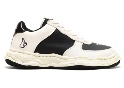 Pre-owned Miharayasuhiro Men's Maison Mihara Yasuhiro Wayne Low Leather Fr2 Atmos Sneakers In Black/white/cream
