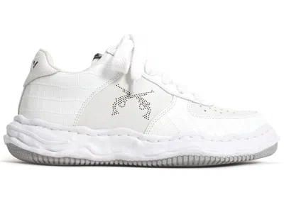 Pre-owned Miharayasuhiro Men's Maison Mihara Yasuhiro Wayne Og Sole Leather Low Roarguns Sneakers In White