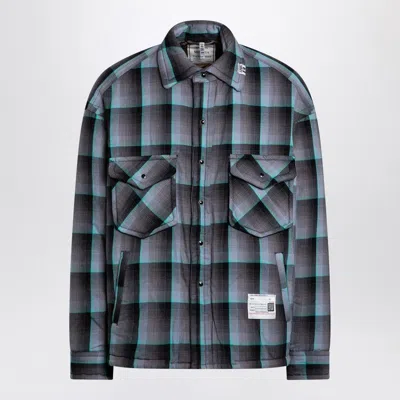 MIHARAYASUHIRO MEN'S PADDED SHIRT WITH CHECK PATTERN