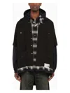 Miharayasuhiro Maison Mihara Yasuhiro Three Layer Hooded Shirt