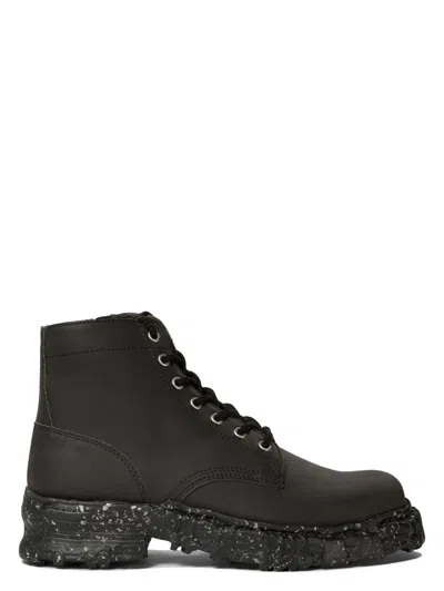 Miharayasuhiro Men's Vintage-like Combat Boots In Black