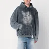 Miharayasuhiro Maison Mihara Yasuhiro Washed Black Sweatshirt With Distressed Effect