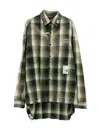 Miharayasuhiro Maison Mihara Yasuhiro Oversized Check Shirt With Distressed Detailing