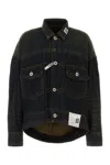 Miharayasuhiro Maison Mihara Yasuhiro Long-sleeved Denim Jacket In Black