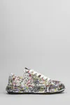 Miharayasuhiro Maison Mihara Yasuhiro Peterson23 Og Sole Sputtering Paint Canvas Sneaker In White