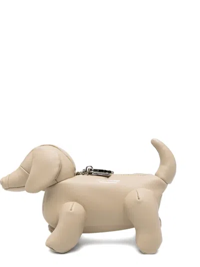 Miharayasuhiro Mini "dolls" Dachshund Cross Body Bag In Neutral