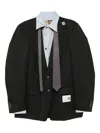 Miharayasuhiro Mix-layered Jacket In Black