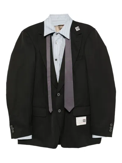 Miharayasuhiro Mix-layered Jacket In Black