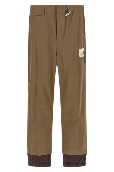 MIHARAYASUHIRO 'MIX LAYERED WOOL GABARDINE' PANTS