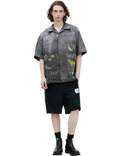 Miharayasuhiro Monoprint Shirt In Gray