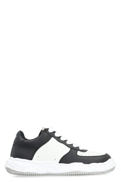 Miharayasuhiro Wayne Leather Low-top Trainers In Black