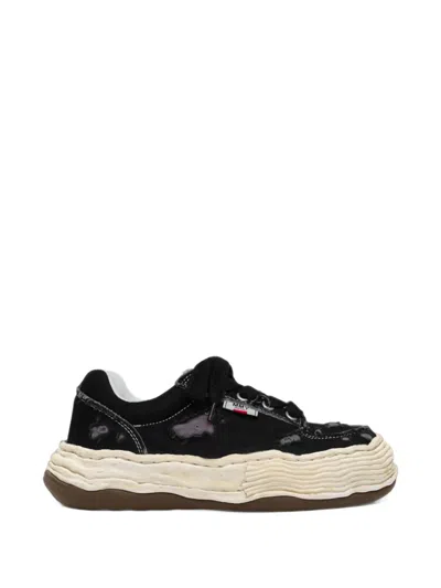 Miharayasuhiro Oliver Ripped Sneakers In Black