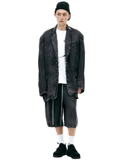Miharayasuhiro Oversize Button-up Jacket In Black