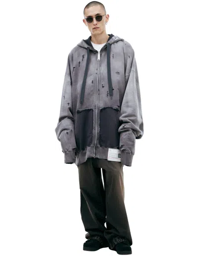 Miharayasuhiro Oversize Hoodie With Zipper In Black