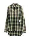 Miharayasuhiro Maison Mihara Yasuhiro Oversized Check Shirt With Distressed Detailing