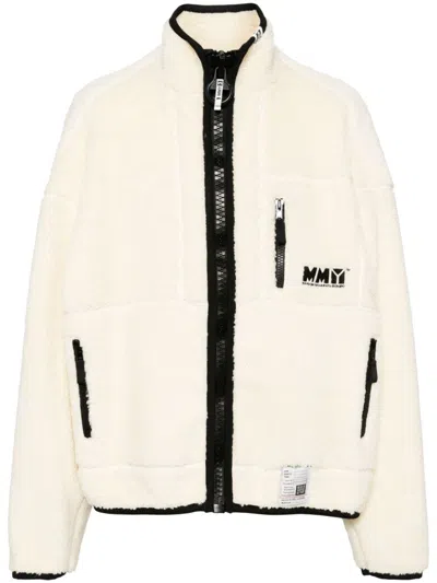 Miharayasuhiro Faux-shearling Jacket In Neutrals