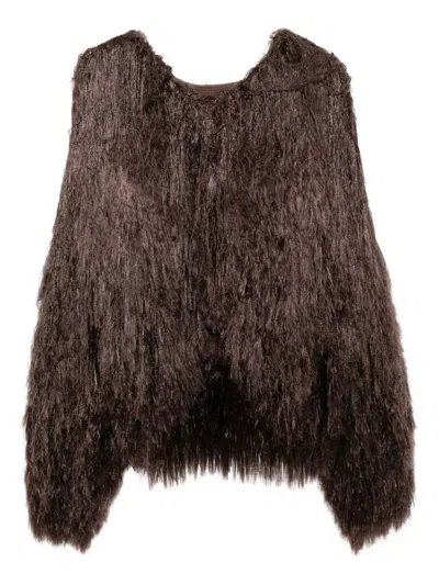 Miharayasuhiro Oversized Jumper In Brown