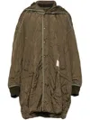 Miharayasuhiro Oversized Military Coat In Khaki